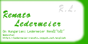 renato ledermeier business card